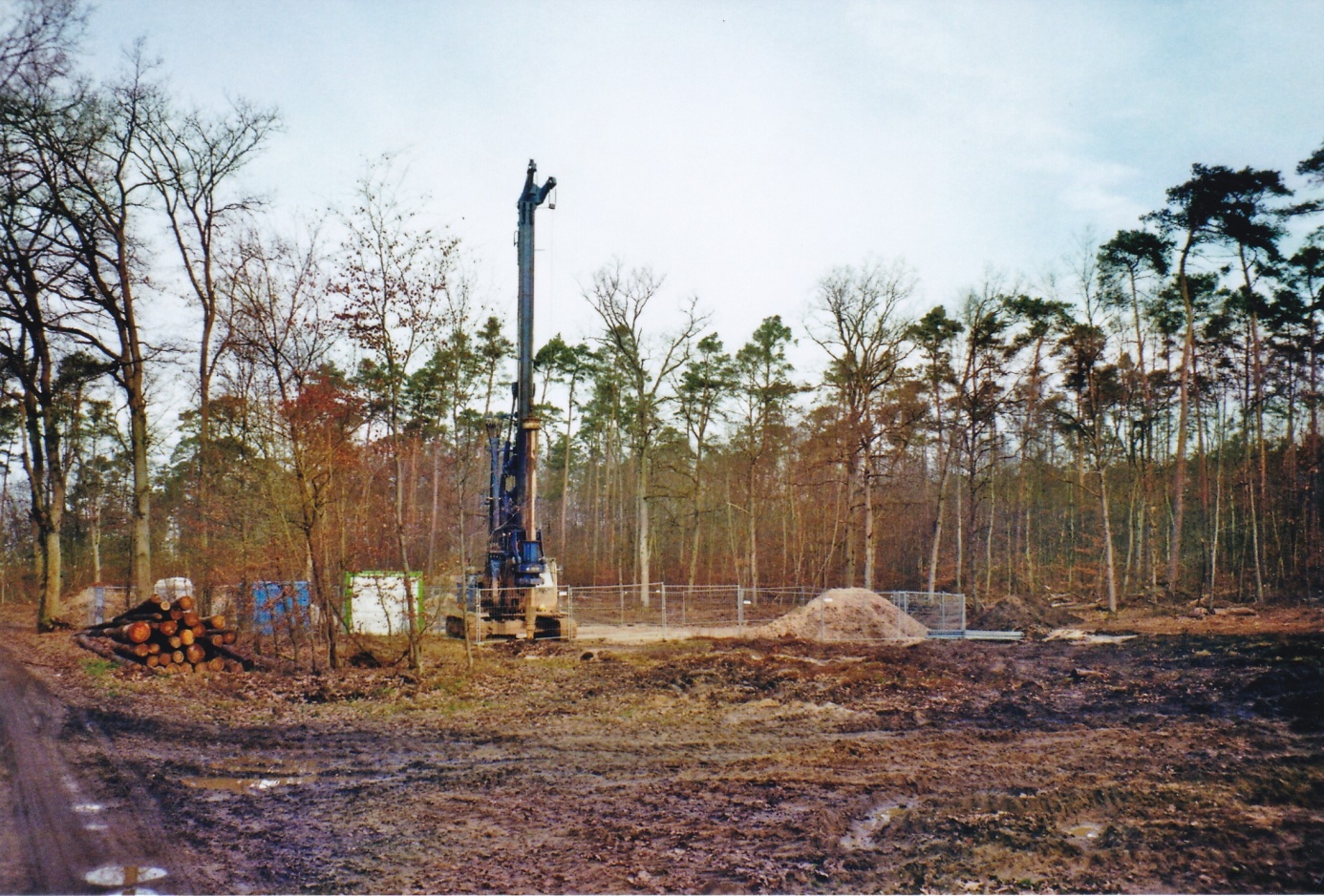 Der Bau des Horizontal-Filterbrunnens
